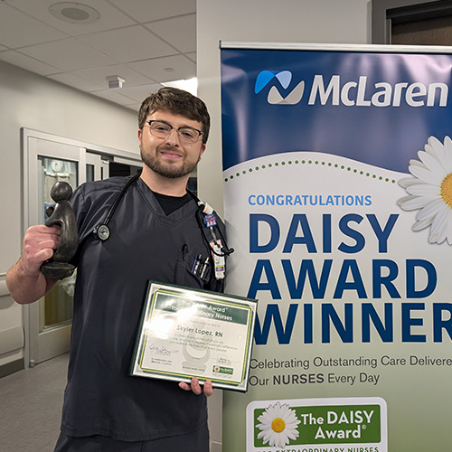 Skyler Lopez, RN, Honored with the DAISY Award for Extraordinary Nurses