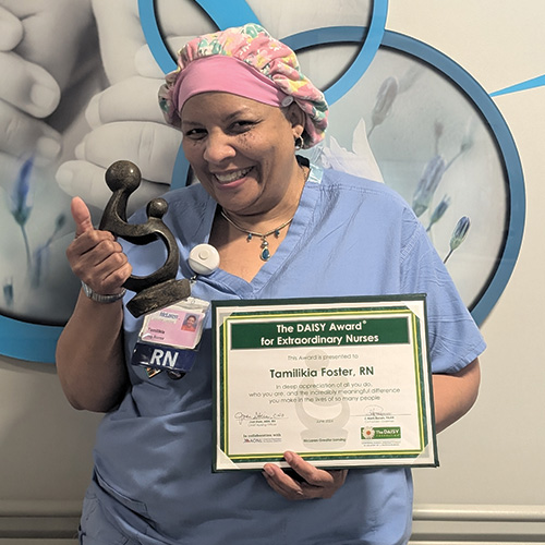 Tamilikia Foster, RN, Honored with the DAISY Award for Extraordinary Nurses