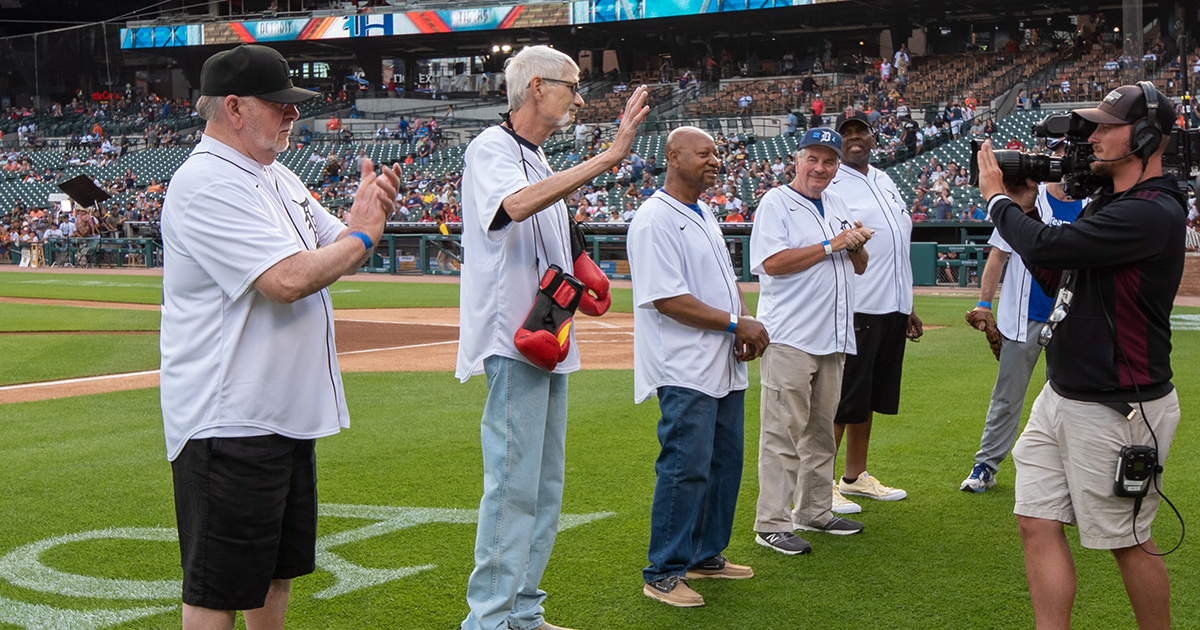 Celebrating prostate cancer survivors at third annual awareness game,  presented by Karmanos Cancer Institute and Detroit Tigers