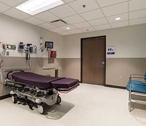 McLaren Fenton Emergency Department isolation room