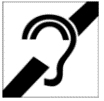 hearing symbol