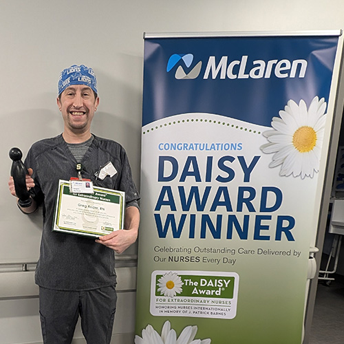 Greg Roder, RN, Honored with the DAISY Award for Extraordinary Nurses