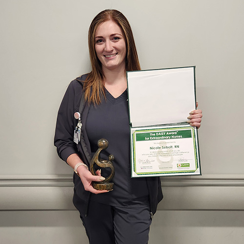 Nicole Sebolt, RN, Honored with the DAISY Award for Extraordinary Nurses